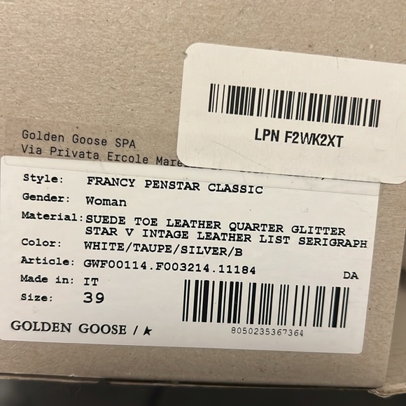 Brand new in box Golden Goose high tops size 39 - Picture 5 of 12